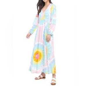 Crown & Ivy Tie-Dye Long Dress S